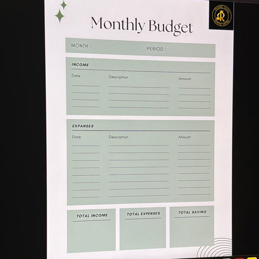 Budget Planner Minimalist Design