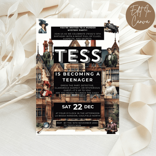 13th Birthday Invitation