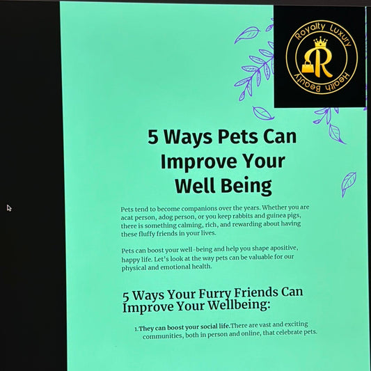 Five Ways Pets Can Improve Your Well Being