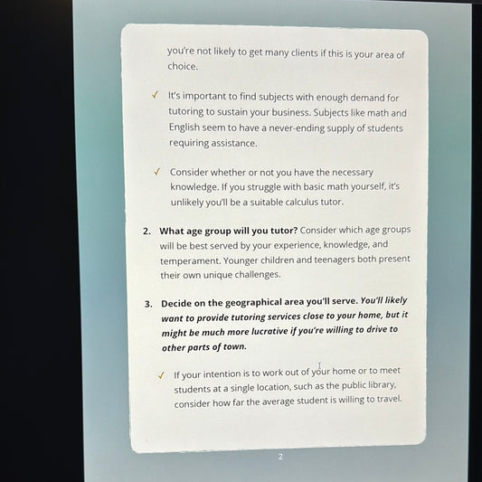 Income Boost Blueprint Setting Up Your Own Tutoring Business