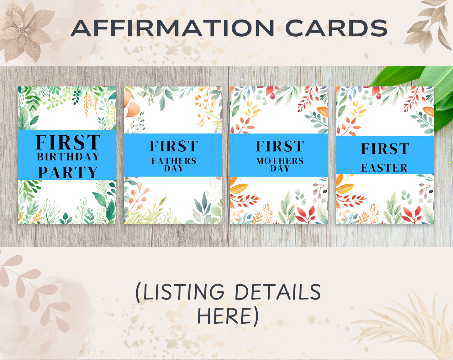 Baby Milestone Affirmation Cards