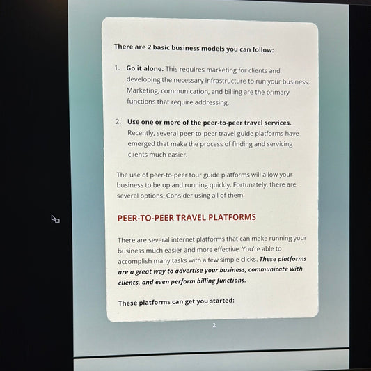 Income Boost Blueprint Local Tour Guide