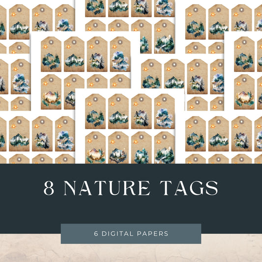 Eight Nature Tags