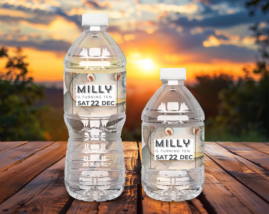 10th Birthday Water Bottle Label