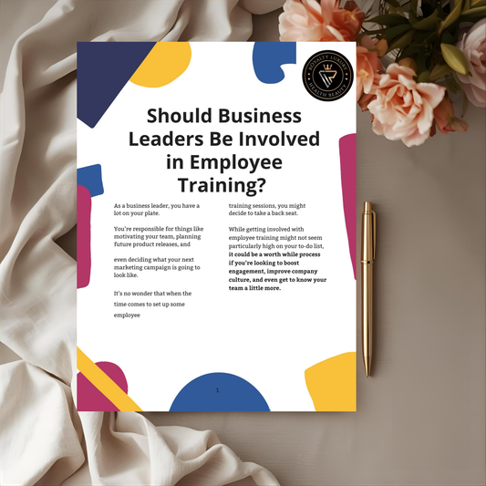 Should Business Leaders Be Involved In Employee Training?
