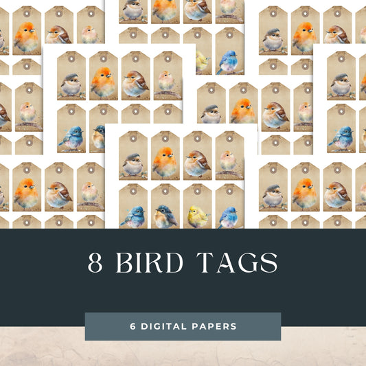 Eight Bird Tags