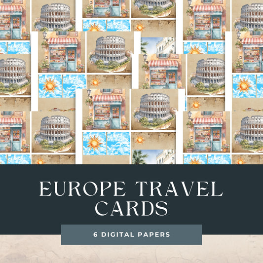 Europe Travel Cards Portrait