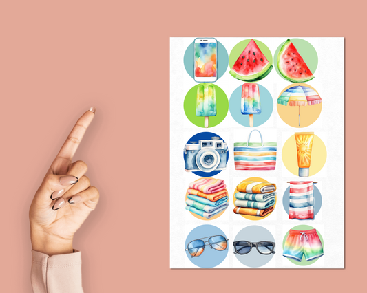 Pool Party Sticker Sheet