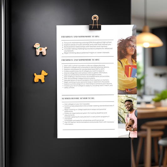 College Application Timeline Checklist