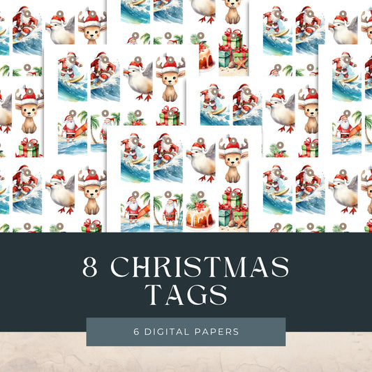Eight Christmas Tags