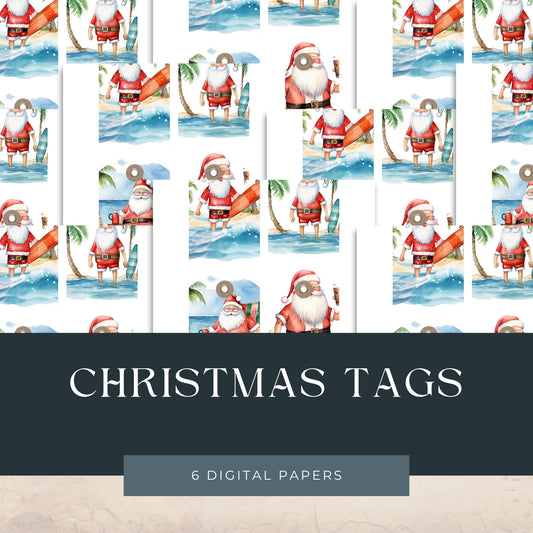 Four Christmas Tags