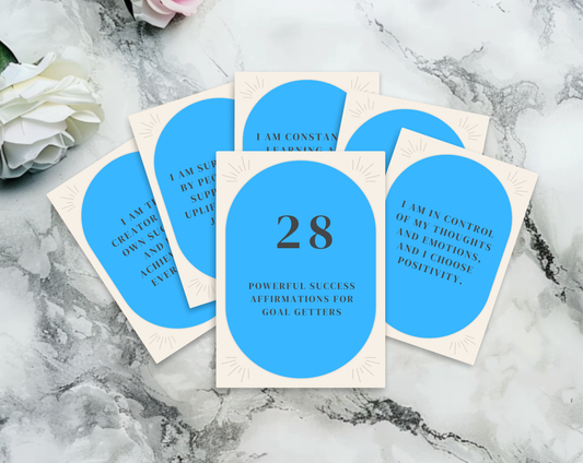 28 Goal Getter Affirmation Cards
