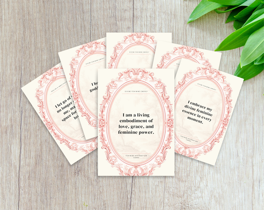 50 Feminine Affirmation Cards