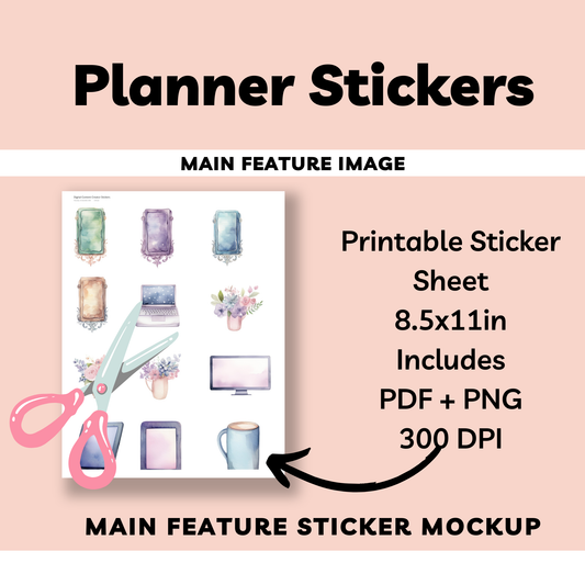 Content Creator Sticker Sheets