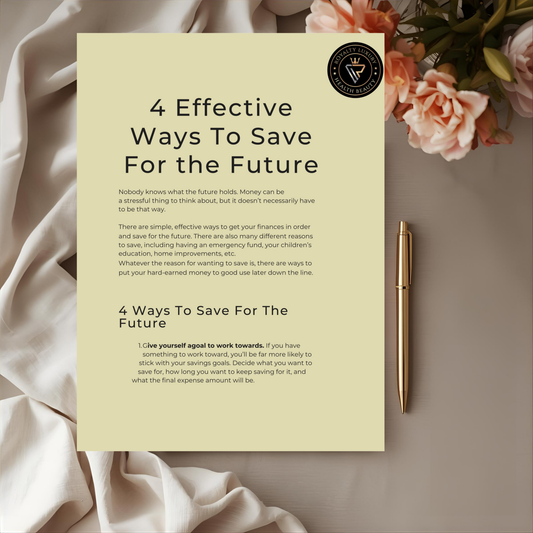 Four Effective Ways To save For The Future