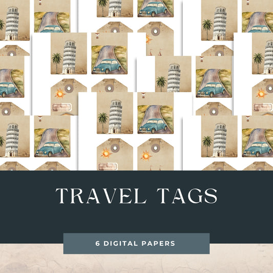 Four Travel Tags