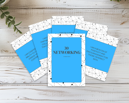 30 Networking Affirmation Cards