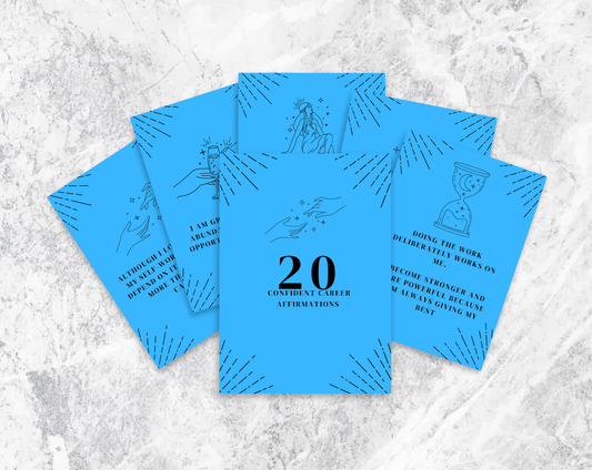 20 Confident Career Affirmation Cards