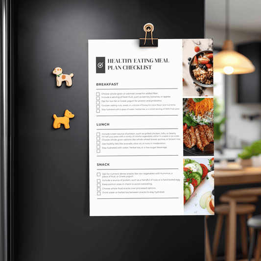 Healthy Eating Meal Plan Checklist