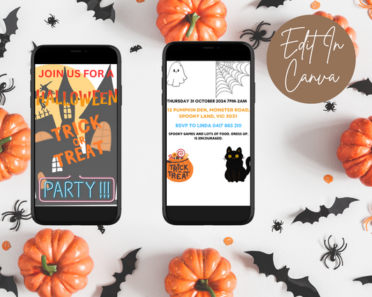 Halloween Party Invitation Double-Sided