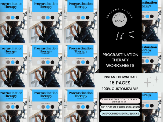 Procrastination Therapy Worksheets