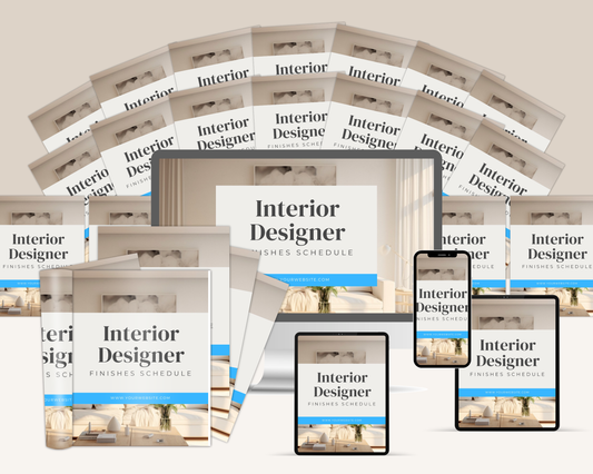 Interior Designer Finishes Schedule