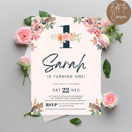1st Birthday Invitation