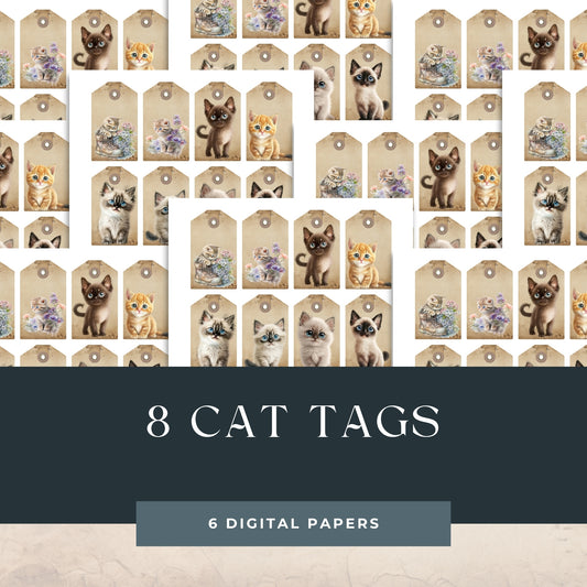 Eight Cat Tags