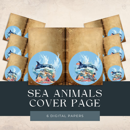 Sea Animals Matching Cover Page