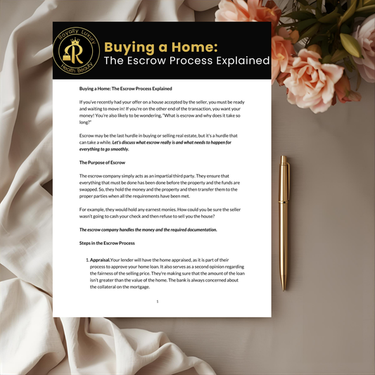 Buying A Home The Escrow Process Explained