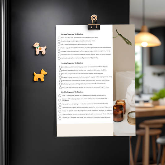 Yoga & Meditation Routine Checklist