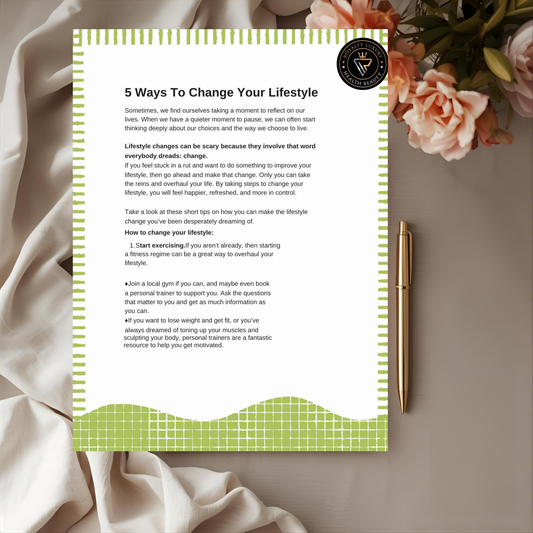 Five Ways To Change Your Lifestyle