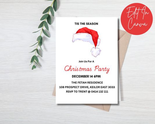 Tis The Season Christmas Party Invitation