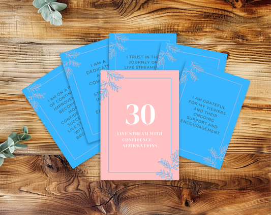 30 Streamer Affirmation Cards