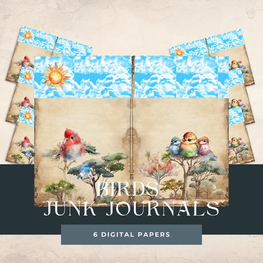Birds Junk Journal