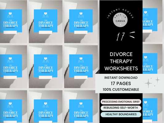 Divorce Therapy Worksheets