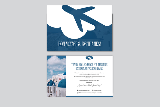 Travel Agent Thank You Card