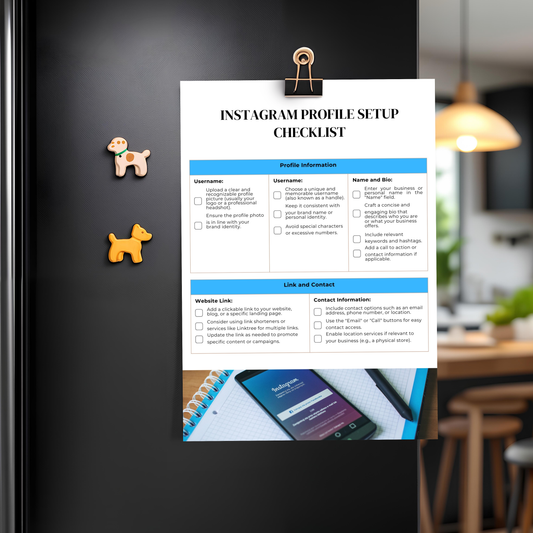 Instagram Profile Setup Checklist