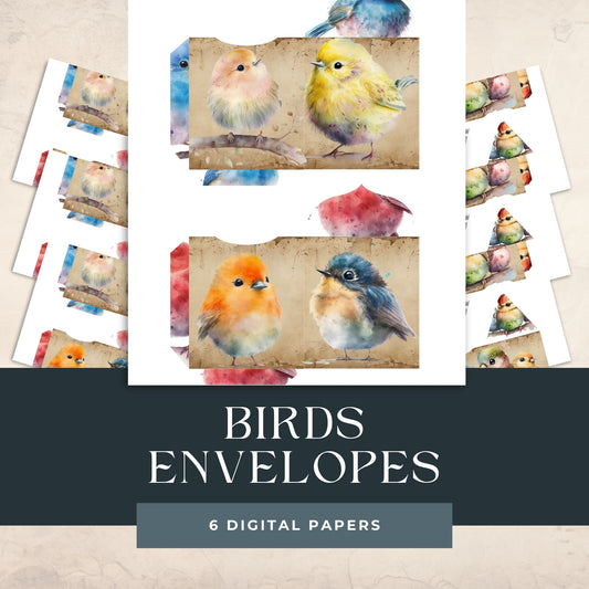 Mini Birds Envelopes