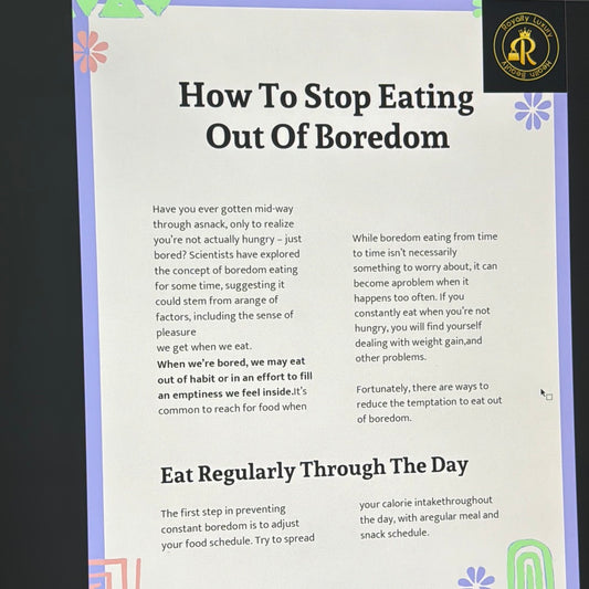 How To Stop Eating Out of Boredom