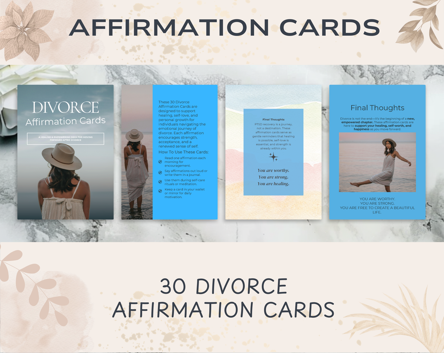 30 Divorce Affirmation Cards