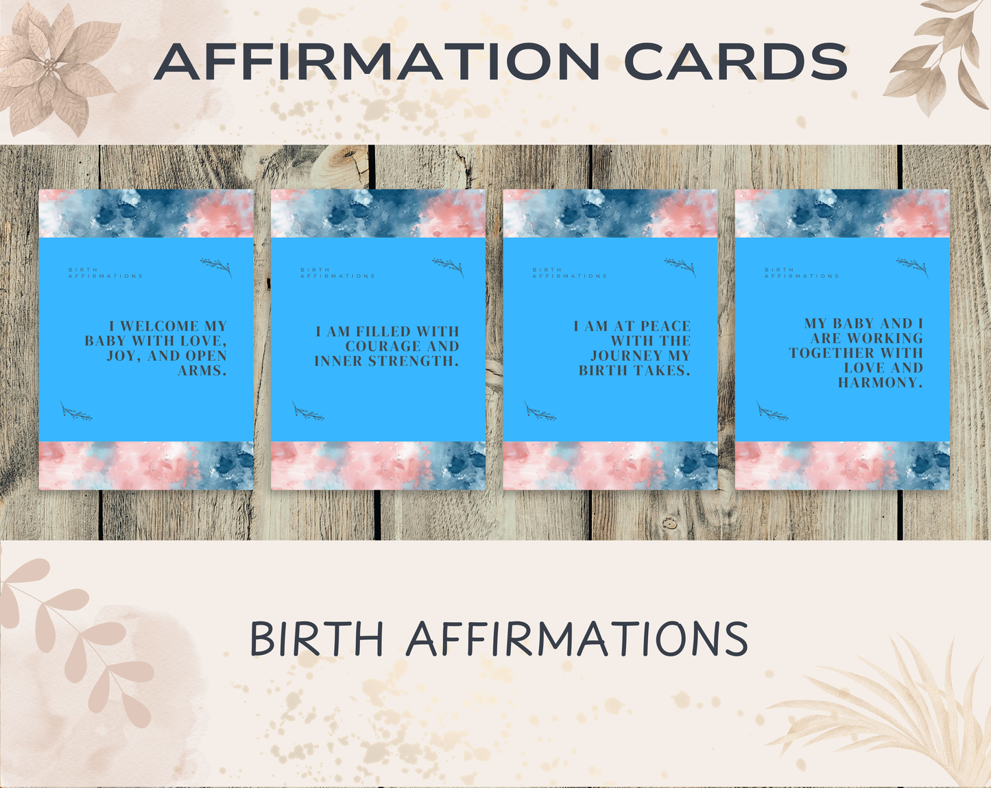 30 Birth Affirmation Cards