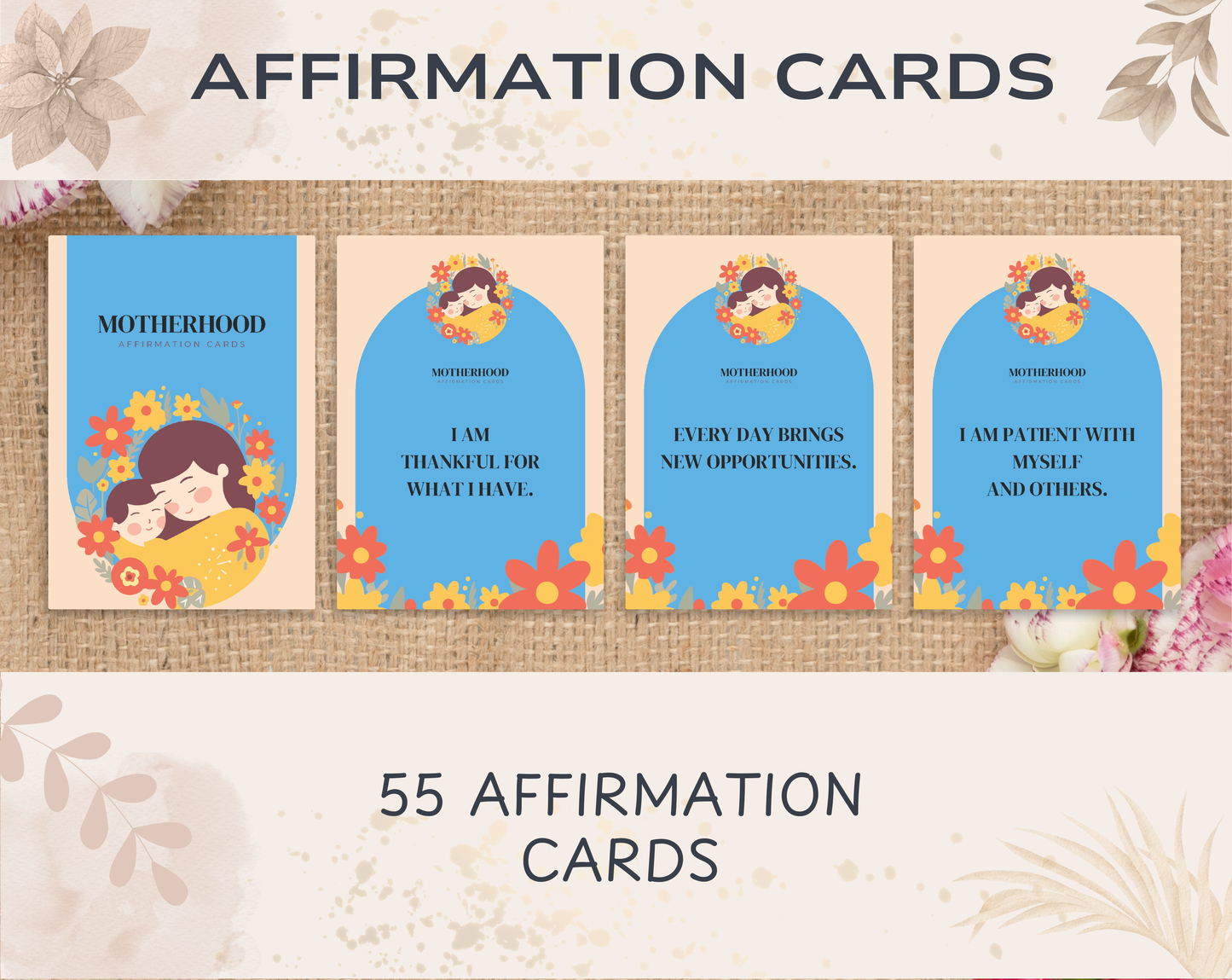 55 Motherhood Affirmation Cards