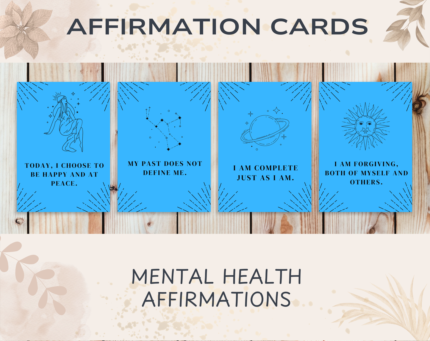 25 Mental Health Affirmation Cards