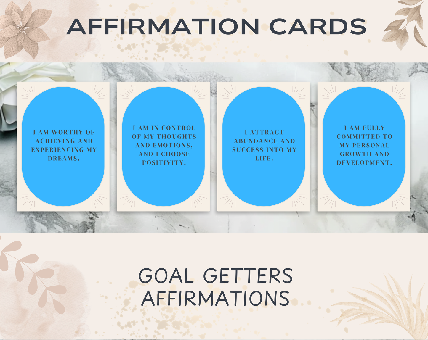 28 Goal Getter Affirmation Cards