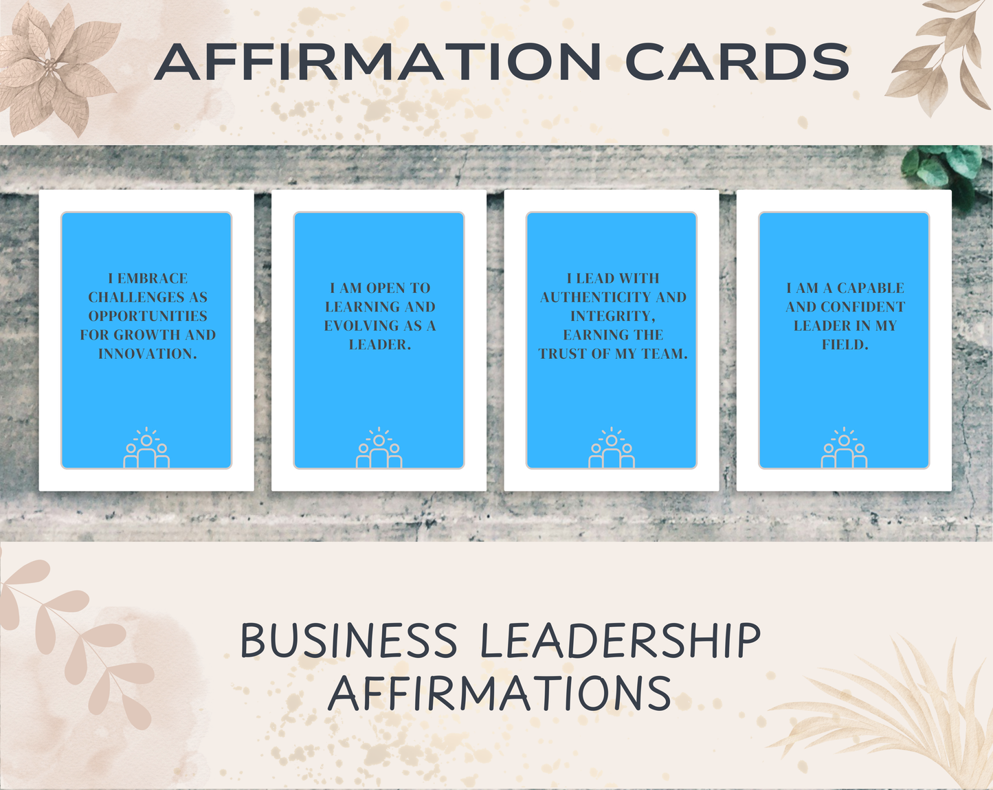 30 Business Leadership Affirmation Cards
