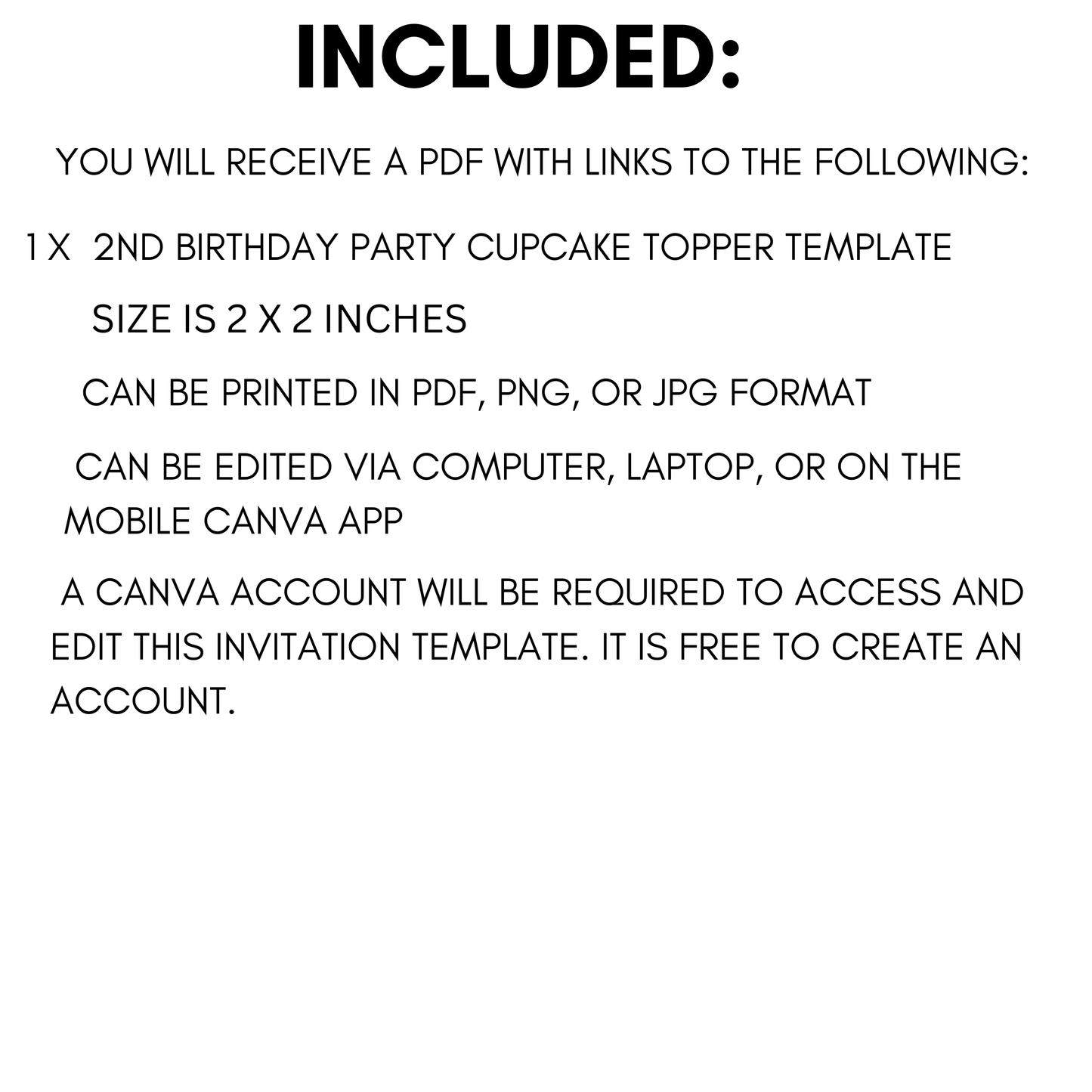 Second Birthday Cupcake Toppers Boy