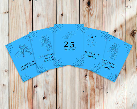 25 Mental Health Affirmation Cards