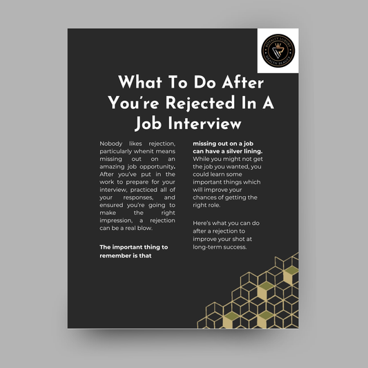 What To Do After You're Rejected In A Job Interview