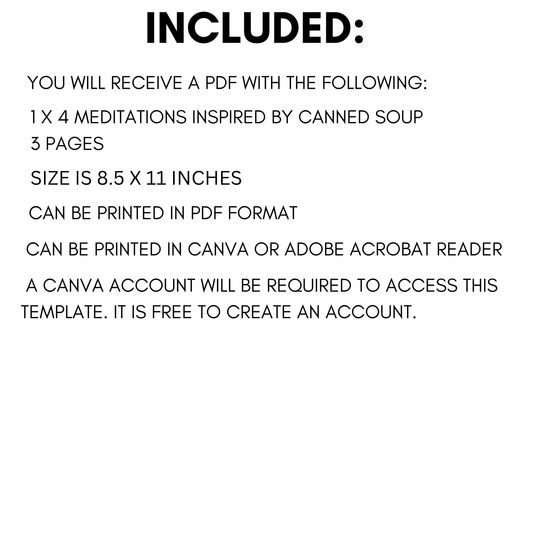 Four Meditations Inspired By Canned Soup